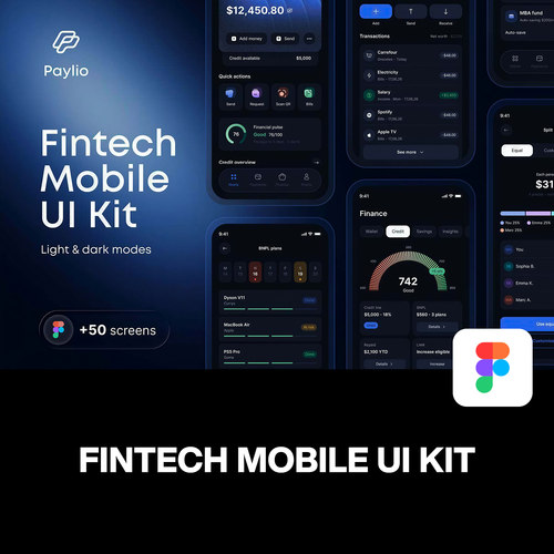 金融科技+App应用+UI设计模板