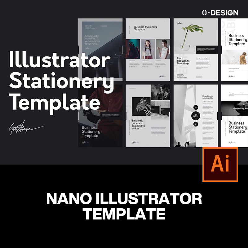 现代时尚简约摄影时装产品手册杂志画册作品集图文排版ai设计模板