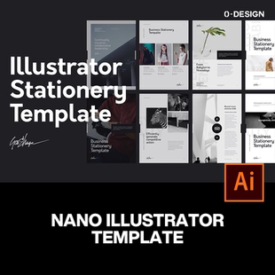 现代时尚简约摄影时装产品手册杂志画册作品集图文排版ai设计模板