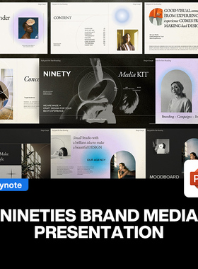 30页复古优雅时尚品牌画册Lookbook手册作品集提案简历ppt模板