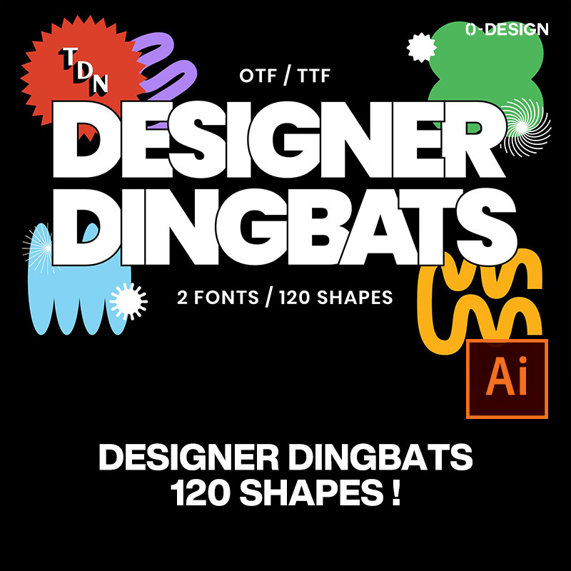 120款酸性抽象艺术创意时尚游戏几何图形ai矢量设计素材源文件