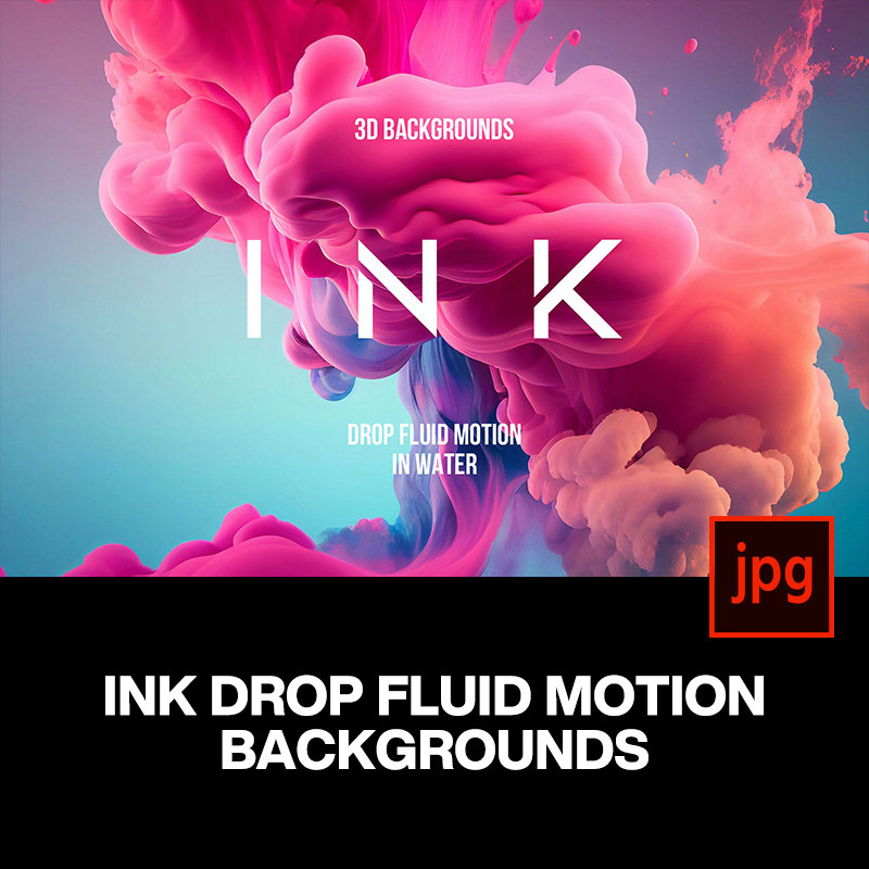 10款时尚缤纷彩虹抽象艺术流体烟雾水墨3d海报背景高清图片素材