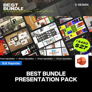 15套现代极简时尚潮流提案简报课件设计摄影作品集PPT模板合集