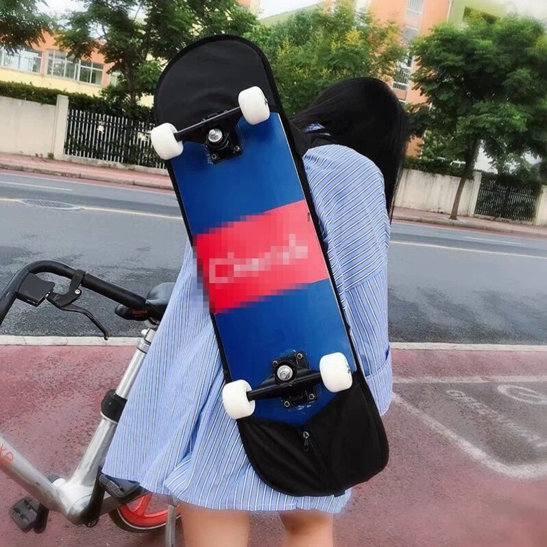 滑板包单肩四轮滑板背包防水加厚双翘滑板多功能挎包