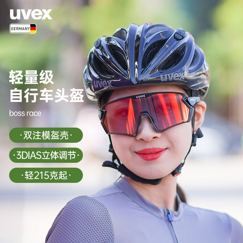 uvex boss race德国优维斯骑行头盔男女轻量级城市公路自行车头盔-封面