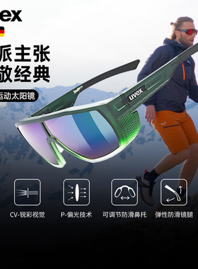 uvex mtn style CV/P 德国优维斯登山太阳镜雪山徒步偏光高清护目
