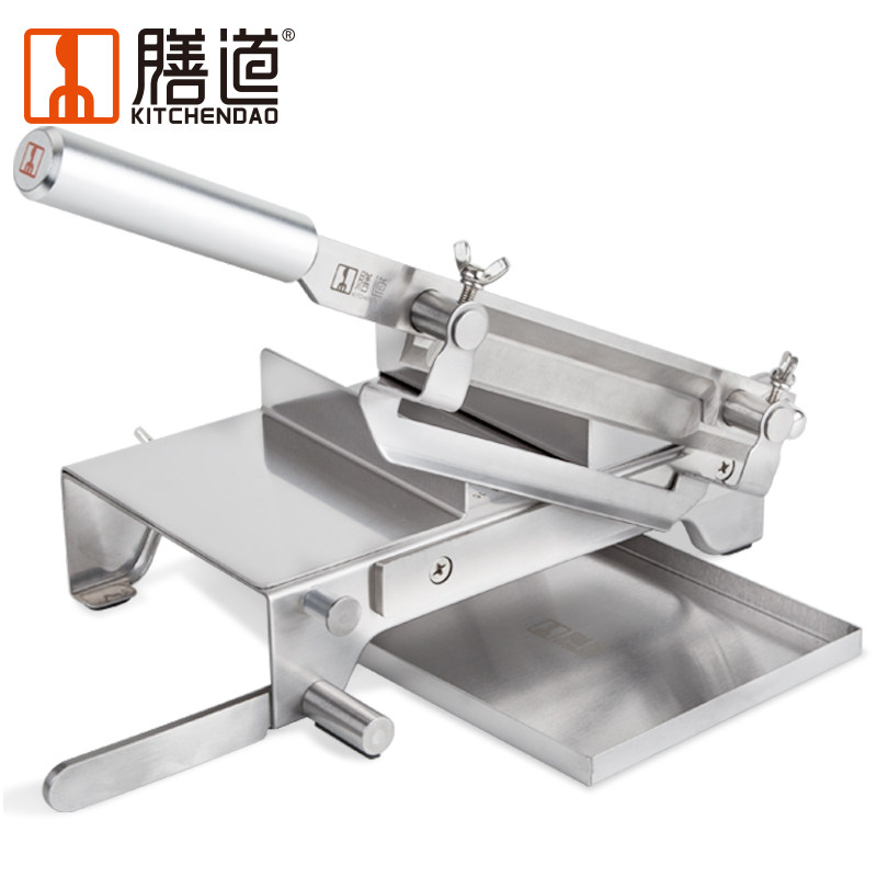 切灵芝鹿茸铡刀家用不锈钢切片机切药刀手动中草药材阿胶膏切刀