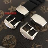 精工不锈钢316L游环活动圈扣表扣针扣硅胶表带手表皮表扣18 20mm