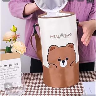 苏泊尔3.1升保温桶饭盒保温包圆形饭盒保温桶手提袋加厚特大铝箔