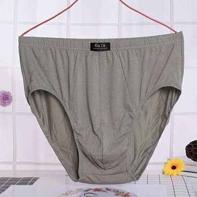 男士三角内裤莫代尔高腰大码加肥加大号肥佬胖中老年爸爸三角裤衩