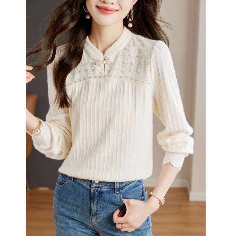 加绒衬衫秋冬新中式国风盘扣上衣