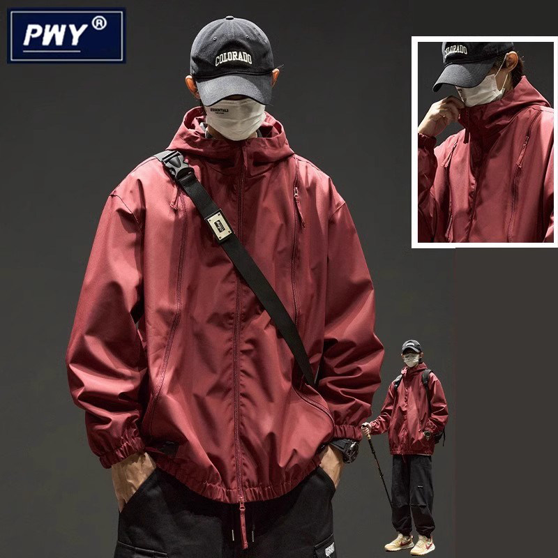 潮牌美式痞帅工装棉服外套男士春秋季休闲高街三防连帽冲锋衣夹克,男装,夹克,淘宝优惠券,粉丝福利购,淘宝优惠卷