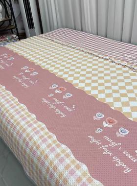 大炕床盖四季通用双人床三层新款榻榻米大炕可铺可盖雪花棉床毯