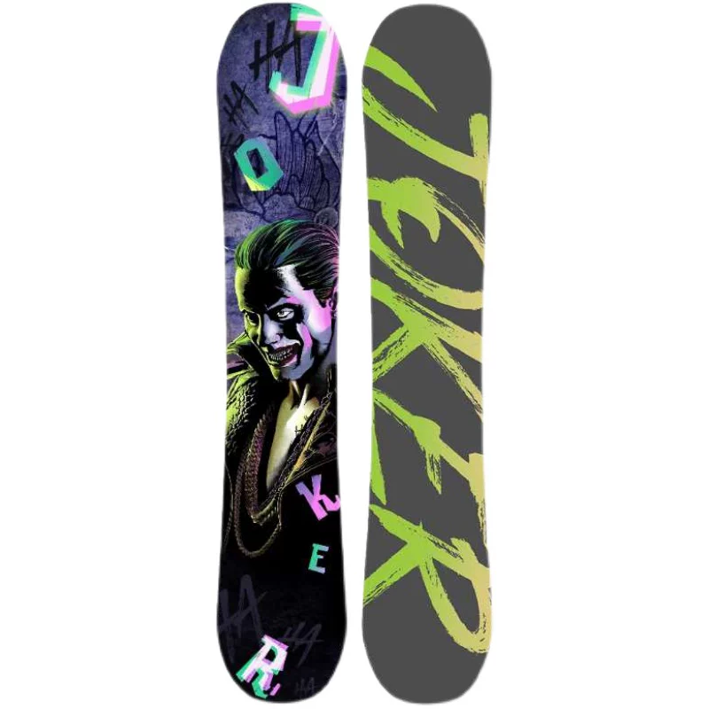 Zeanen клоун Сноуборд Sleeine Ski Plate Set начинающий мужчины и женщины двунаправленный цветок углеродное волокно