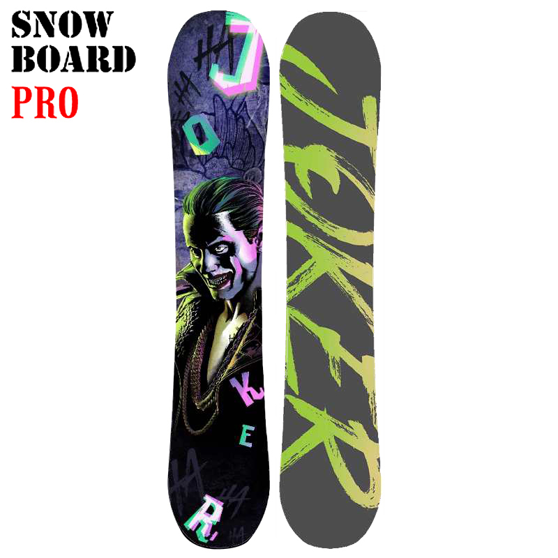 Zeanen клоун Сноуборд Sleeine Ski Plate Set начинающий мужчины и женщины двунаправленный цветок углеродное волокно