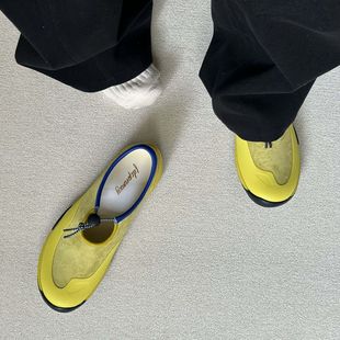 乐福鞋软底徒步平步赤足鞋夏季懒人休闲运动鞋舒适男士通勤德训鞋