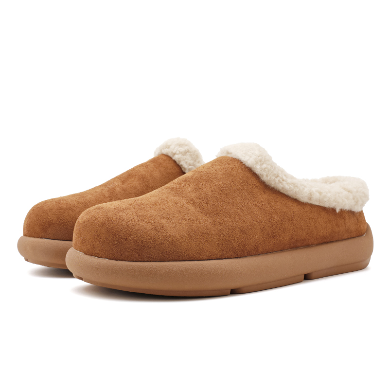 冬季加绒雪地靴男女通勤低帮潮款加厚套脚棉鞋懒人小土豆勃肯鞋