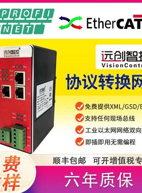 Profinet转EtherCAT模块485/Modbus/EtherNet/IP/CANopen协议网关