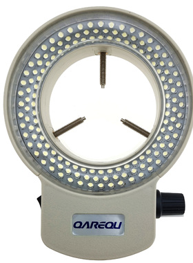 显微镜环形光源144颗LED灯珠可调亮度照明白色灯泡63mm安装内径