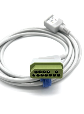 供应厂家直销兼容日本光电BSM系列心电工作站心电导联线