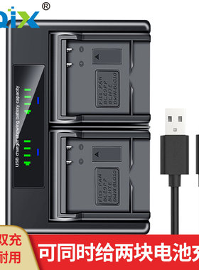 HQIX华琪兴 适用 松下 DMC-LX100相机 DMW-BLE9E 电池 双充充电器