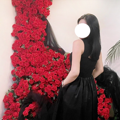 仿真弗洛伊德玫瑰瀑布花墙
