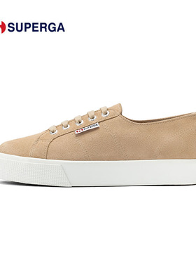 SUPERGA休闲鞋女秋冬款羊反绒增高百搭松糕鞋厚底板鞋S00C660