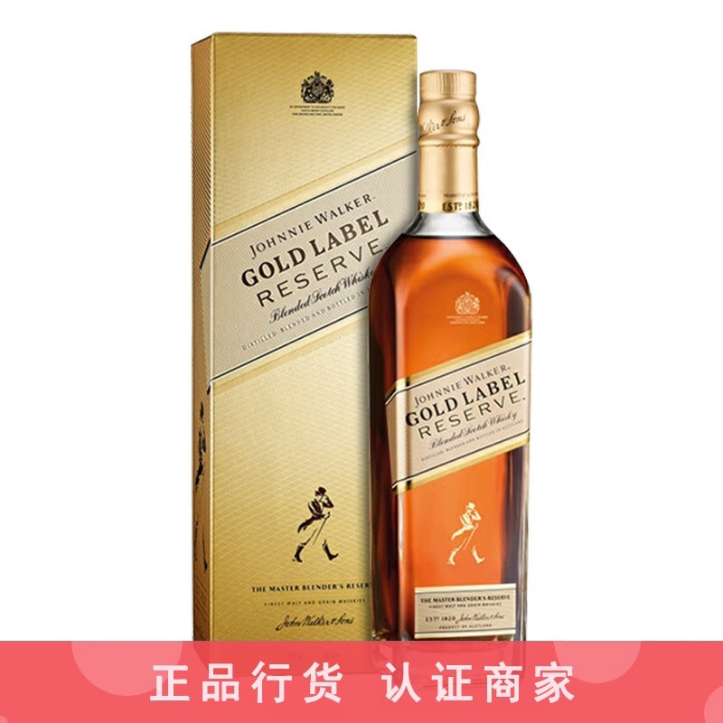 Johnnie Walker 尊尼获加金牌珍藏金方威士忌 进口洋酒帝亚吉欧