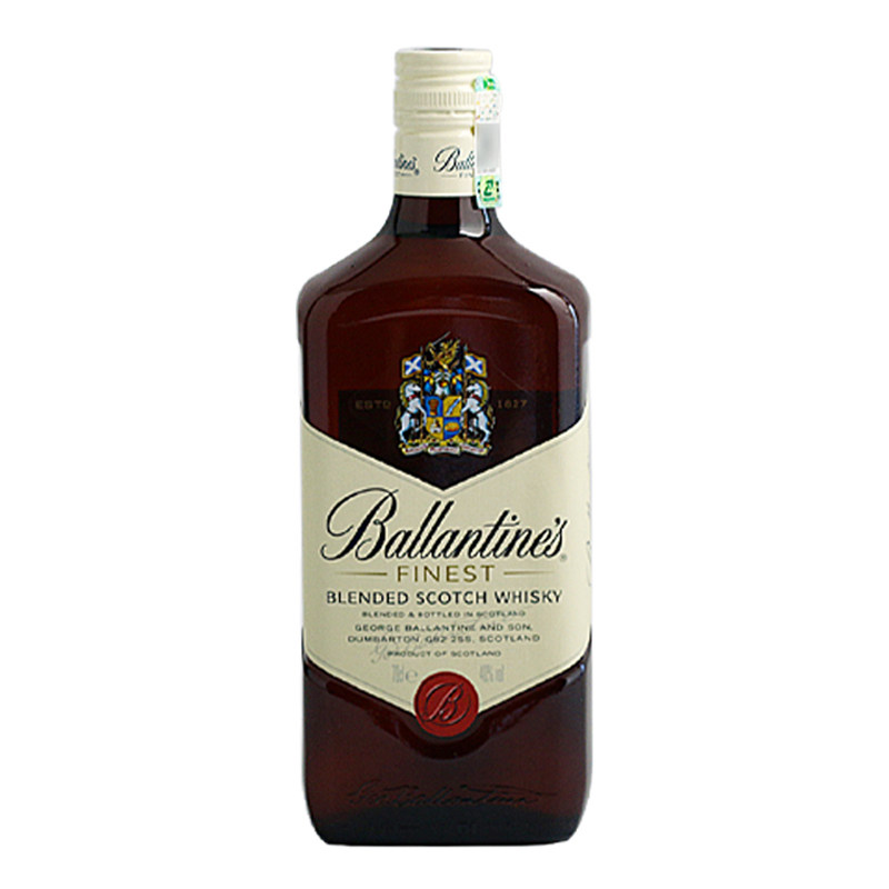 磕碰瑕疵损标 Ballantine's 百龄坛特醇苏格兰威士忌洋酒 700ml