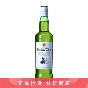 黑白狗威士忌 英国原瓶进口洋酒烈酒帝亚吉欧700ml Black&White