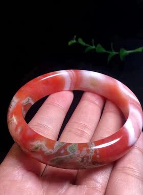 保山南红手镯手把摆件多宝文玩饰品1234567890㎜手串链满肉百搭款