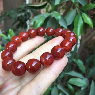 精品瓦西南红圆珠手串百香籽耳坠手串链吊坠百搭时尚锁骨链挂件女