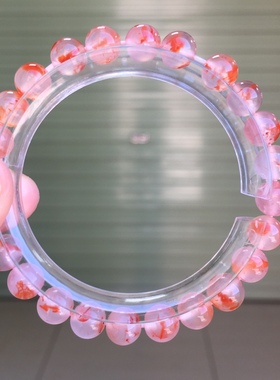 川料南红玛瑙特色高冰飘花圆珠手串手链男女款原创设计男女款手串