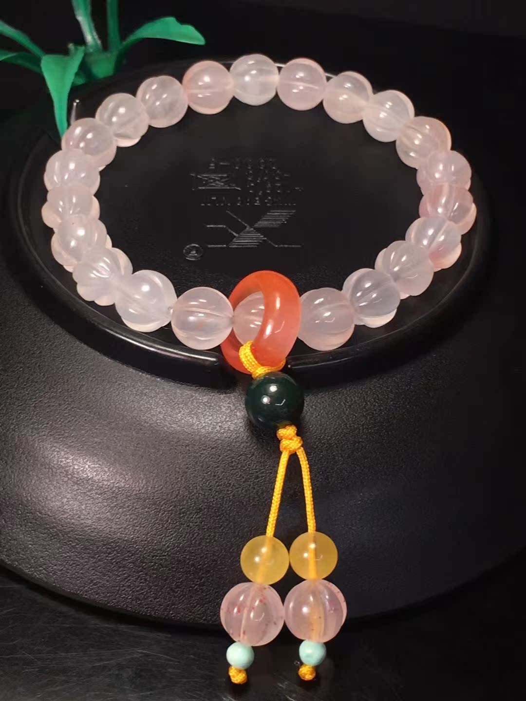 保山南红荔枝冻南瓜珠手链1234567890㎜手串链辣椒锦牛血鸡血红女