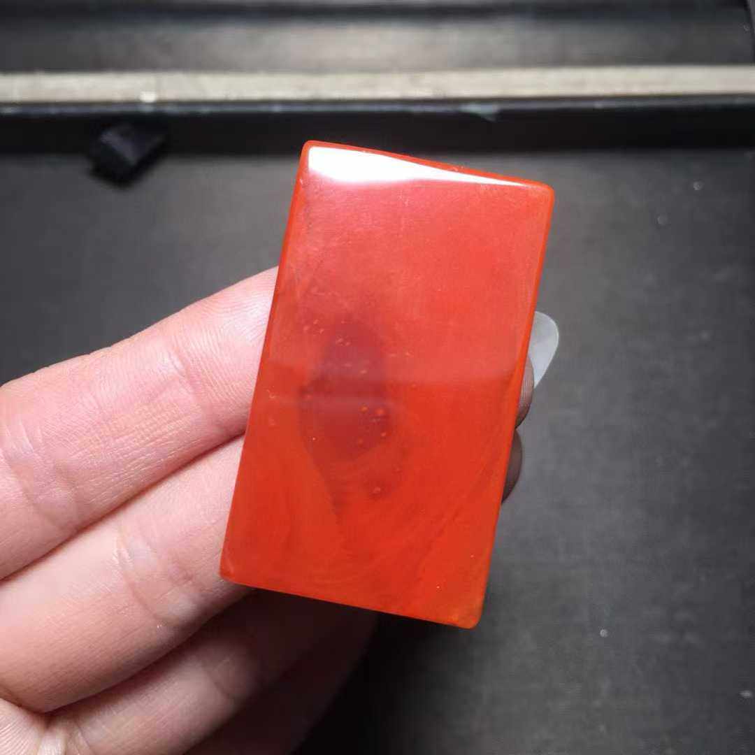 凉山南红无事牌吊坠挂件素坠单珠多宝手串diy海纹石蜜蜡翡翠舒俱