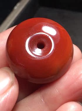 瓦西料凉山南红平安扣盐源耳坠环戒指天珠三通复古背云流行时尚女