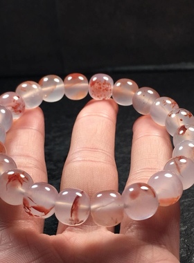 九口南红盐源玛瑙高冰飘花手串吊坠牡丹花莲花回纹老型珠弥勒笑佛