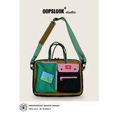 升级版 开售 巫鹿可原创电脑包14567寸笔记本内胆防撞斜挎手提包