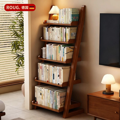 德国进口实木书架落地书柜置物架