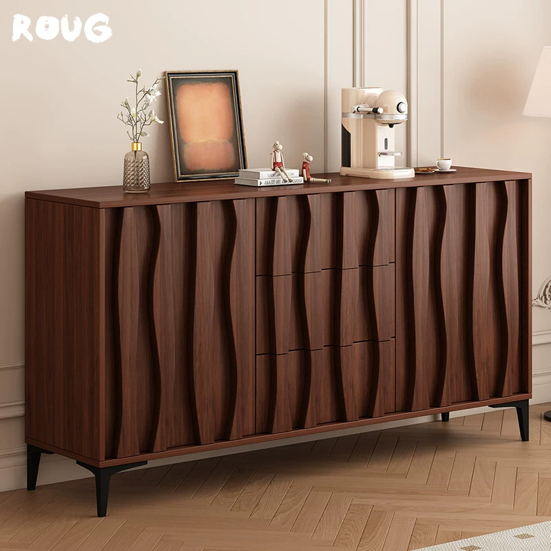 中古风餐边复古柜置物架玄关酒柜