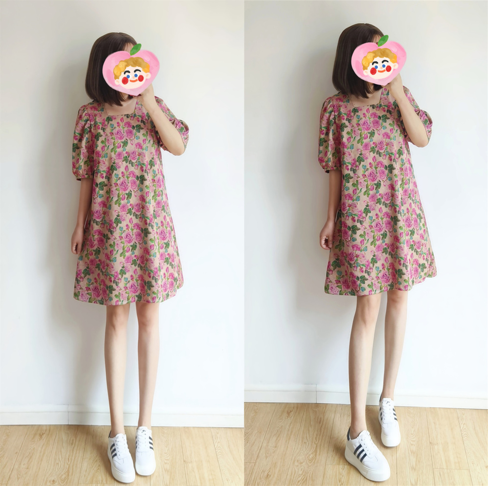 碎花夏季新款宽松精致连衣裙