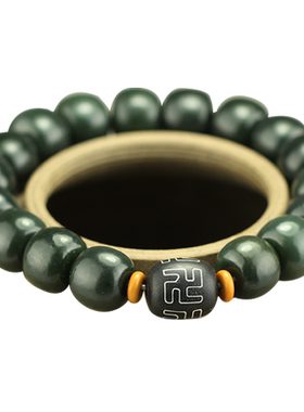 新疆和田玉青玉10x12佛珠手串