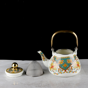 珐琅搪瓷壶加厚平底烧水壶家用凉水壶泡茶壶奶茶壶电磁炉燃气通用
