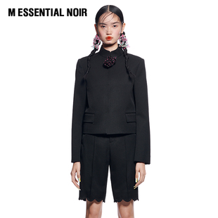 NOIR ESSENTIAL 短身外套M 骨感羊毛 马凯 新中式 设计师品牌
