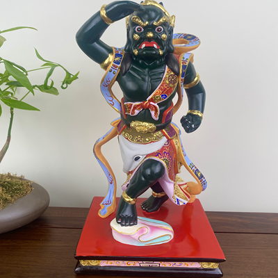 七步莲香樟木木雕千里眼神像妈祖