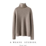 启超官方正品！加厚高领100%山羊绒衫女纯羊绒毛衣针织打底衫新款