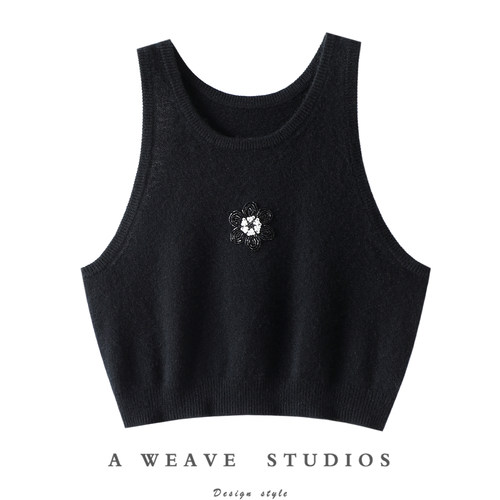 启超官方高端100%纯山羊绒吊带