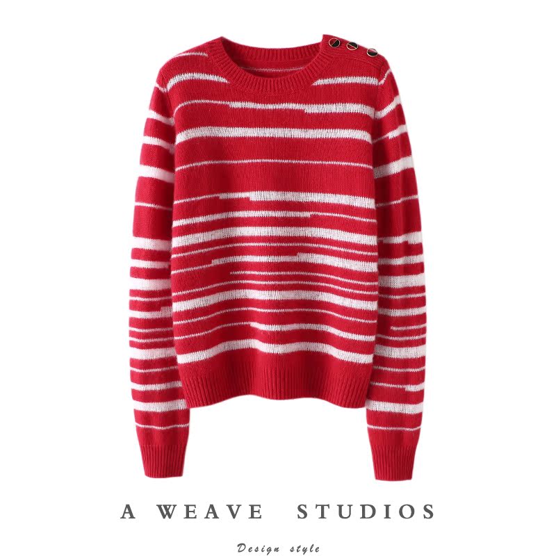 启超官方高端100%纯山羊绒衫