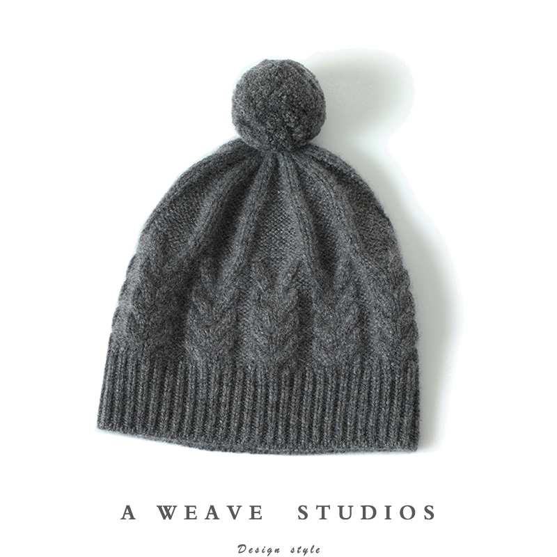 启超官方高端100%纯山羊绒帽子