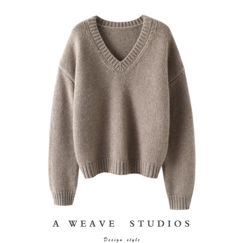 启超官方高端100%纯山羊绒衫